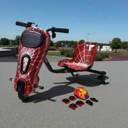 صورة ️ سكوتر درفت أبو شاشة – تصميم سبايدر مان